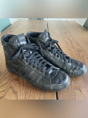 ADIDAS Originals Men's Black Basket Profi High-Top Leather Sneakers